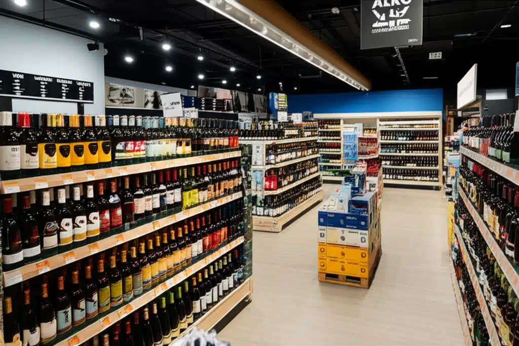 Alko Rauma keskusta 1 Alko Rauma sentrum: Nærbutikk med alkohol og matvarer