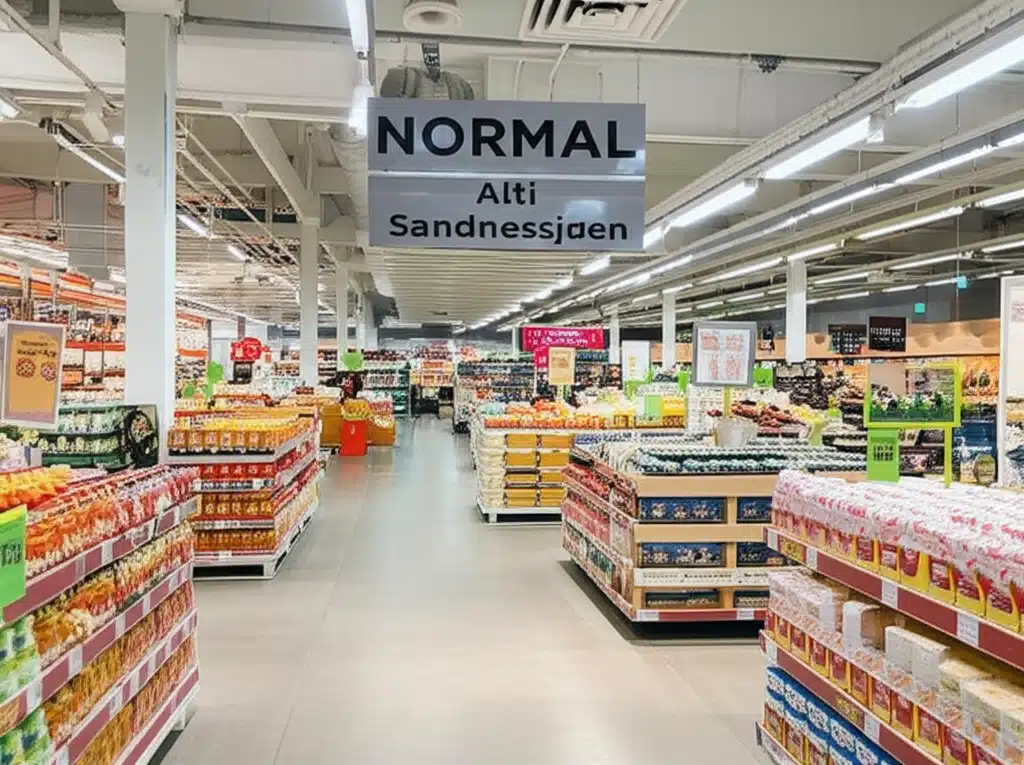 NORMAL Sandnessjøen, Alti Sandnessjøen 1 Alti Sandnessjøen: Utsikt over NORMAL butikk i sentrum