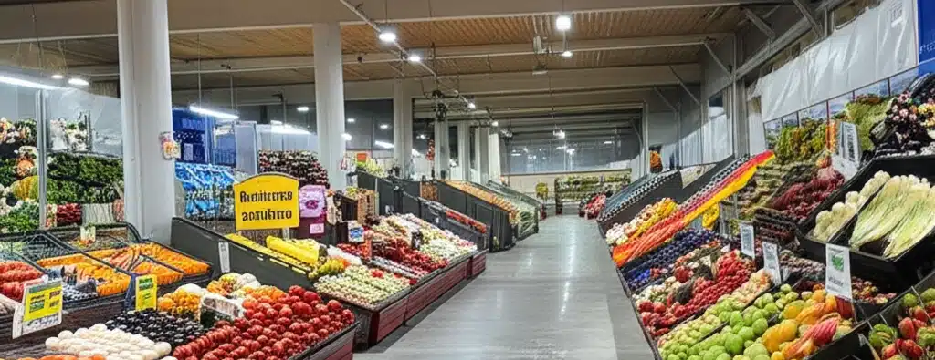 Supermarket og butikker i Åneby sentrum