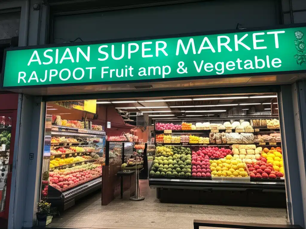 Asiatisk matvarebutikk: Rajpoot fersk varer og grønnsaker