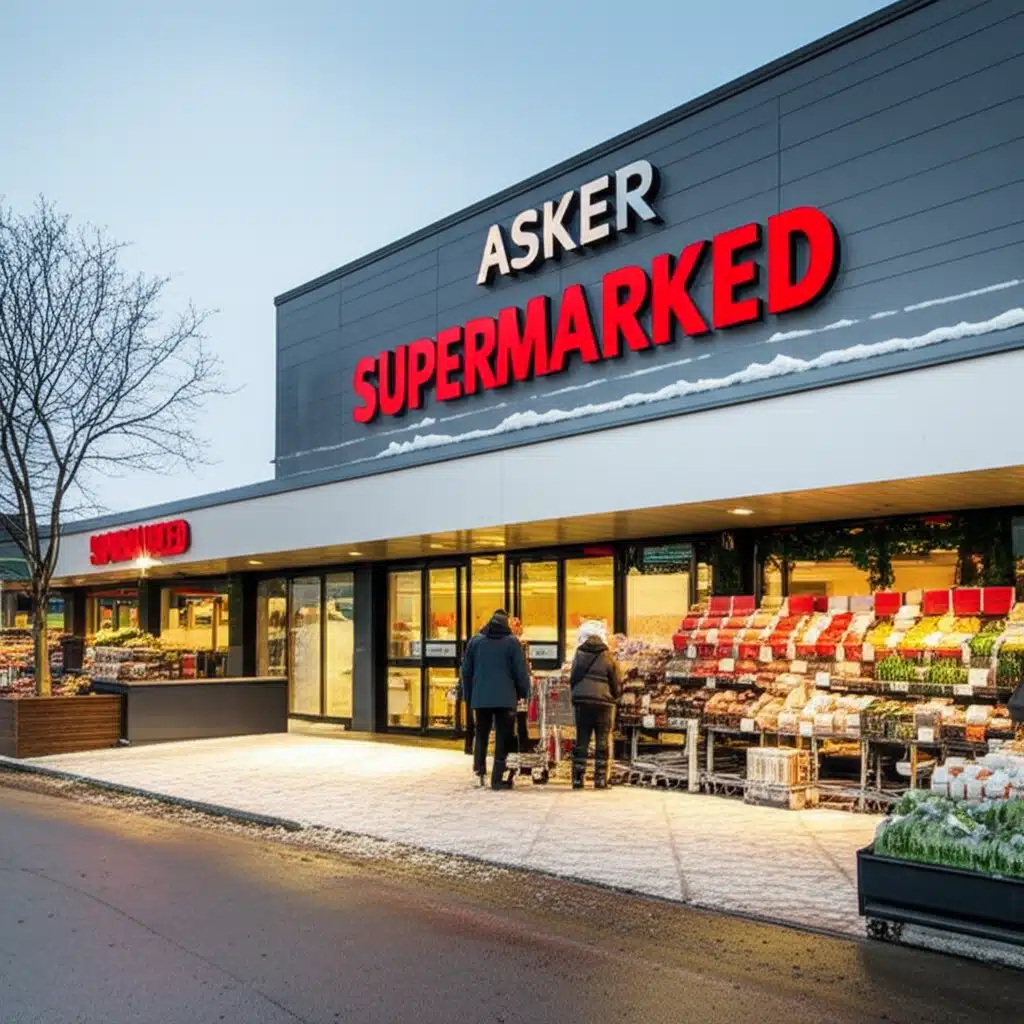 Asker Supermarked 1 Asker Supermarked: Nærmatbutikk med ferske varer og god service