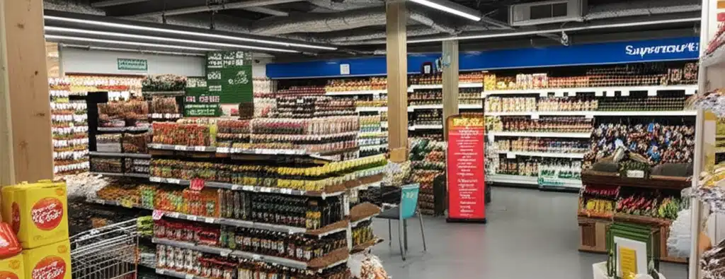 Supermarket og dagligvarehandel i Bagn sentrum