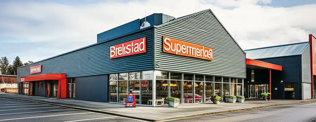 Brekstad Supermarket og dagligvarer nær butikk i sentrum