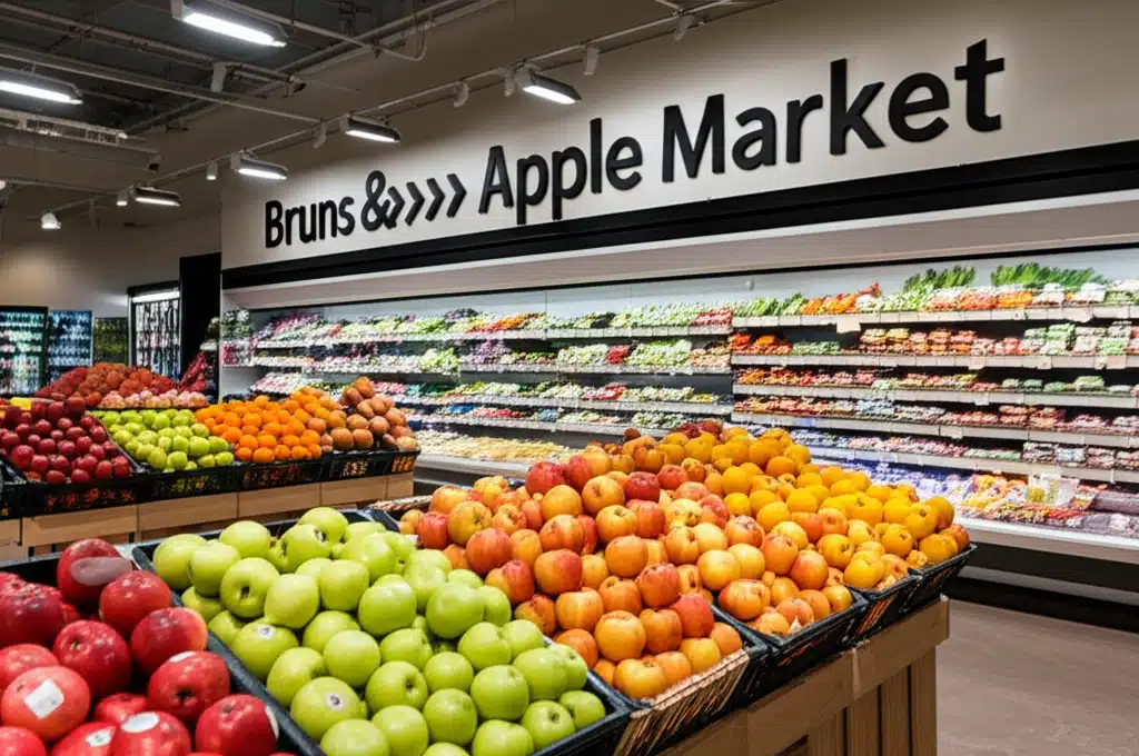 Bruns eplemarked: Norges beste epler og ferske produkter