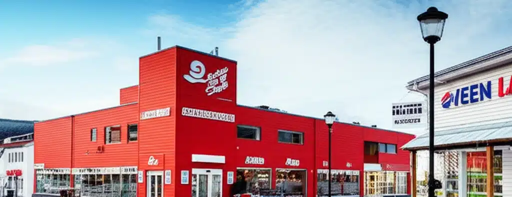 Supermarket og butikker i Kyrksæterøra sentrum