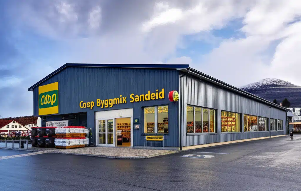 Coop Byggmix Sandeid 1 Coop Byggmix Sandeid: Ditt bygg- og hagematerial-sentral