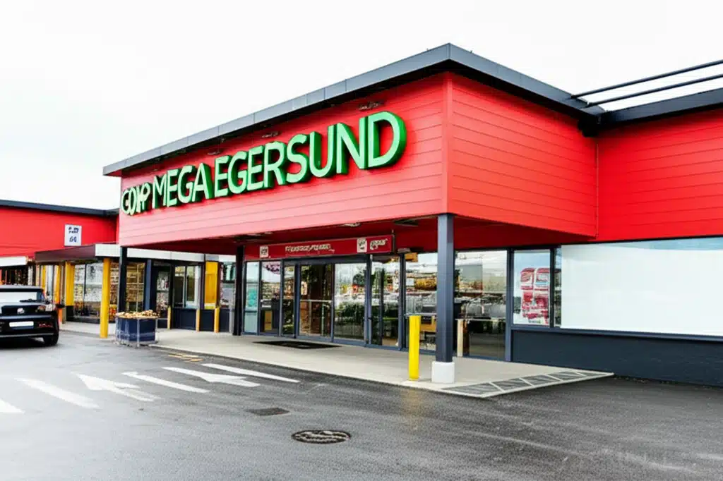 Coop Mega Egersund 1 Coop Mega Egersund: Nærbutikk med stort utvalg og gode tilbud