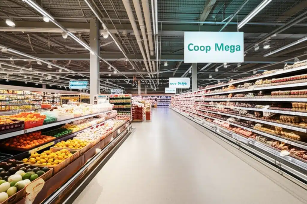 Coop Mega 1 Coop Mega: Norges største matvarebutikk med variert utvalg