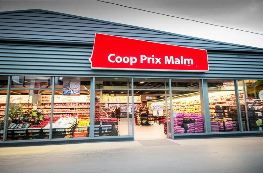 Coop Prix Malm 1 Coop Prix Malm: Nærbutikk med dagligvare tilbud i nærheten
