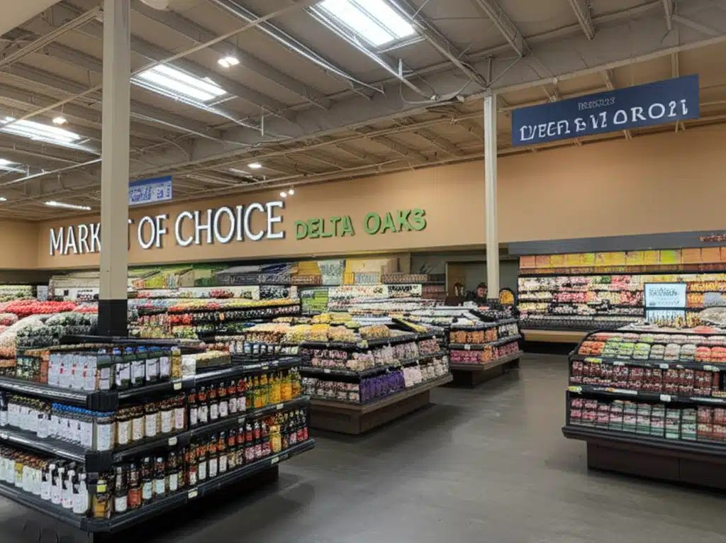 Delta Oaks Market of Choice: Utvalg og Kjøpesentre