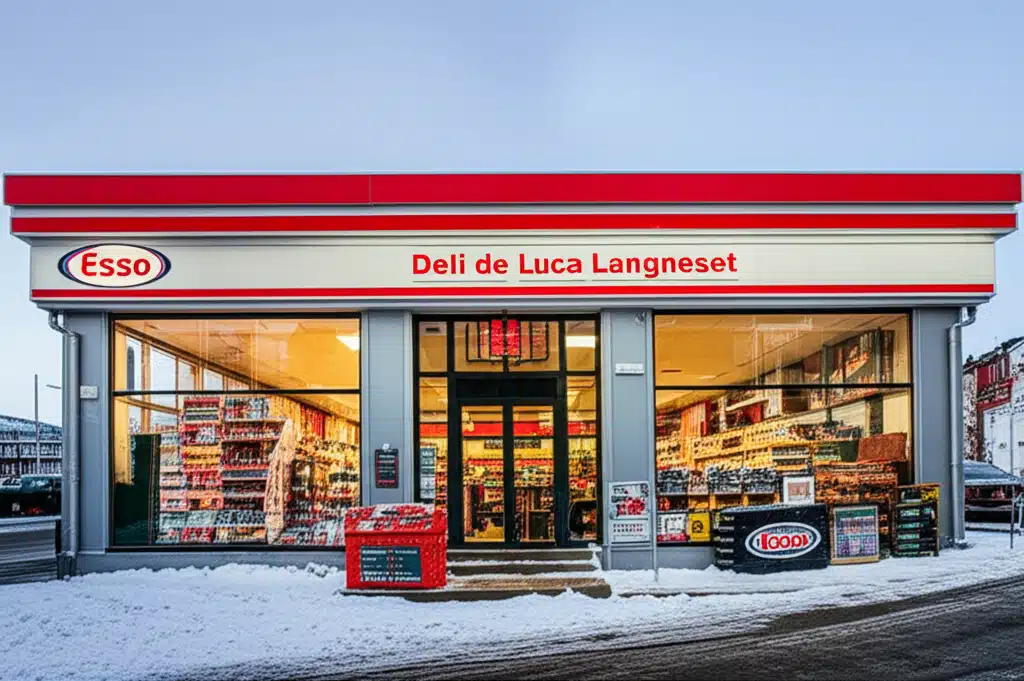 Esso Deli de Luca Langneset 1 Esso Deli de Luca Langneset: Mat og Drikke til Salgs