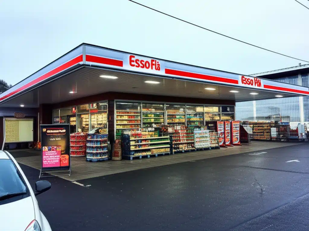 Esso Flå 1 Esso Flå: Tankestasjon og tjenester i nærheten