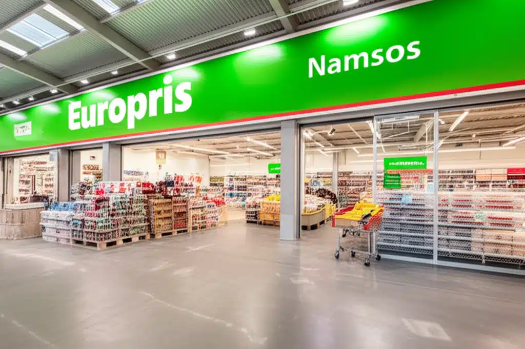 Europris Namsos 1 Europris Namsos: Butikkinnretning og varer i Namsos, Norge
