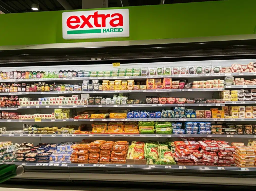 Extra Hareid 1 Extra Hareid: Utsikt over byen og omegn fra et høyt utsiktspunkt