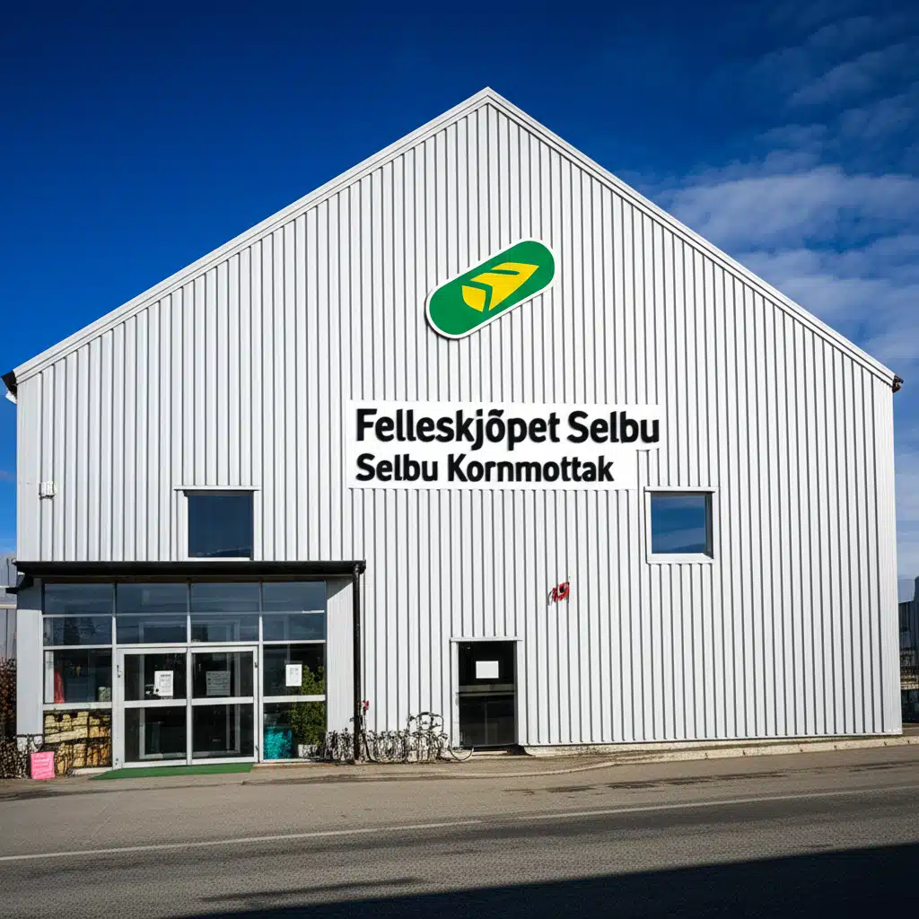 Felleskjøpet Selbu Kornmottak 1 Felleskjøpet Selbu Kornmottak: Effektiv kornsjøplevering