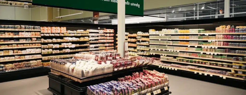 Supermarket i Fitjar sentrum med bredt utvalg