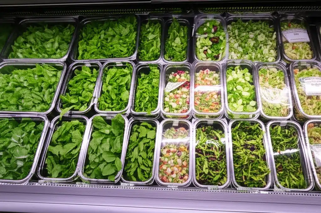Frisk Salat 1 Frisk salat med grønnsaker og fersk dressering