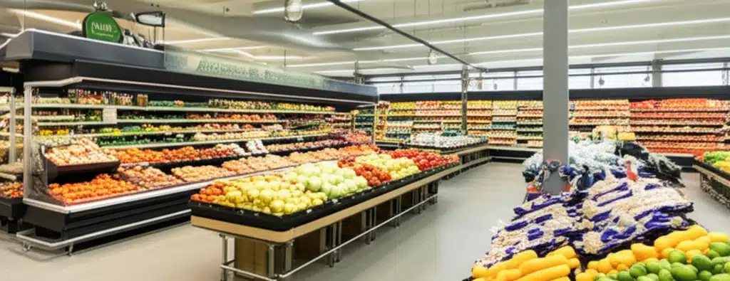 Supermarket i Gloppen sentrum med dagligvarer og tilbud