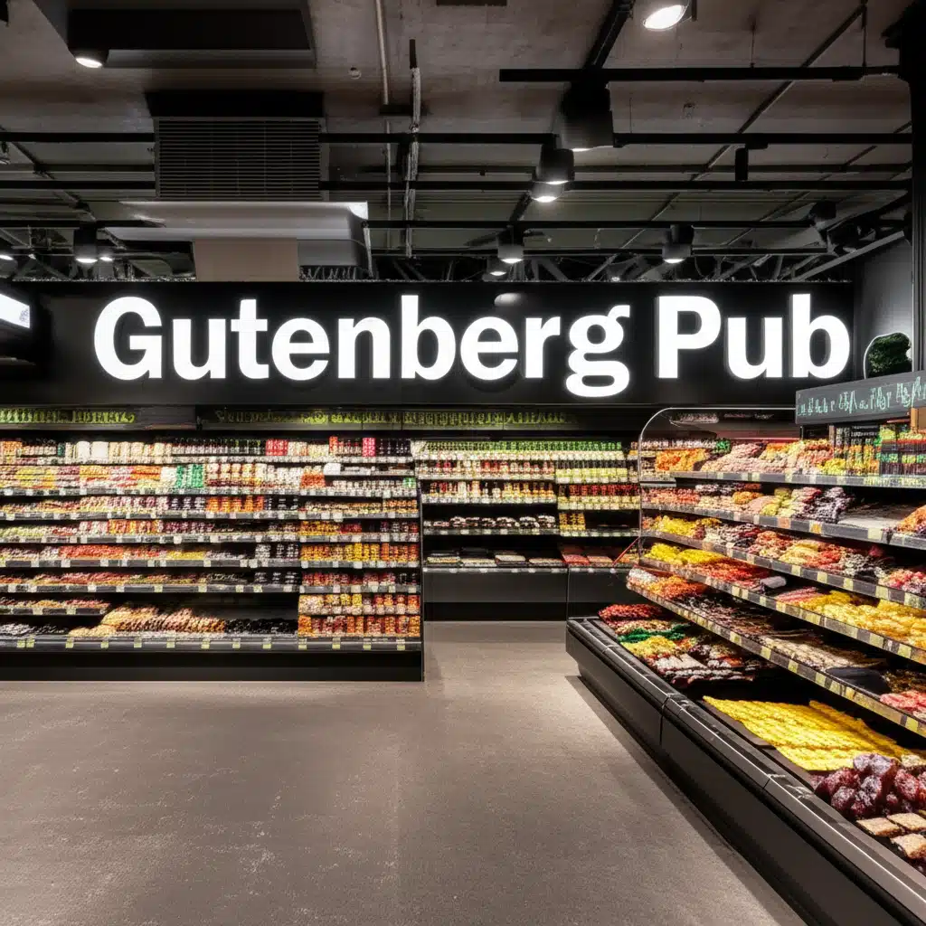 Gutenberg Pub 1 Gutenberg Pub: Utforsk den historiske utgivelsesstedet i Norge