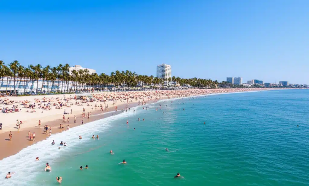 Hollywood Beach 1 Hollywood Beach: Solnedgang over den ikoniske strandpromenaden