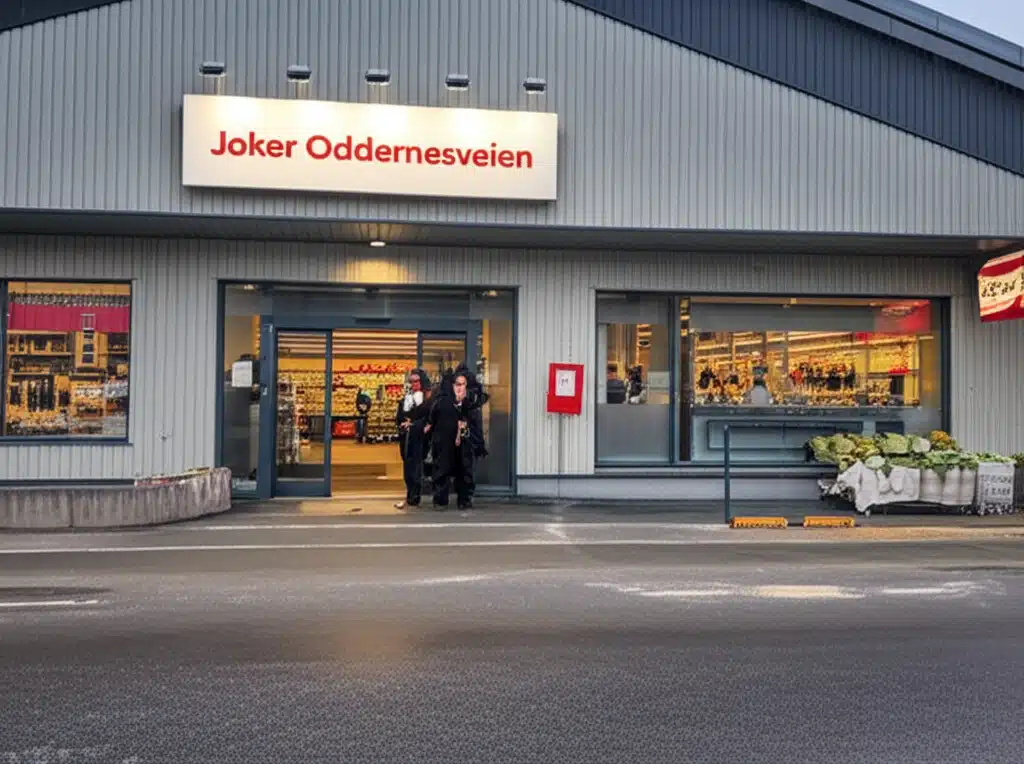 Joker Oddernesveien 1 Joker Oddernesveien: Nærbilde av butikken i Kristiansand