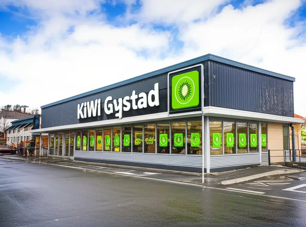 KIWI Gystad 1 KIWI Gystad: Nærbutikken din for dagligvare og mat