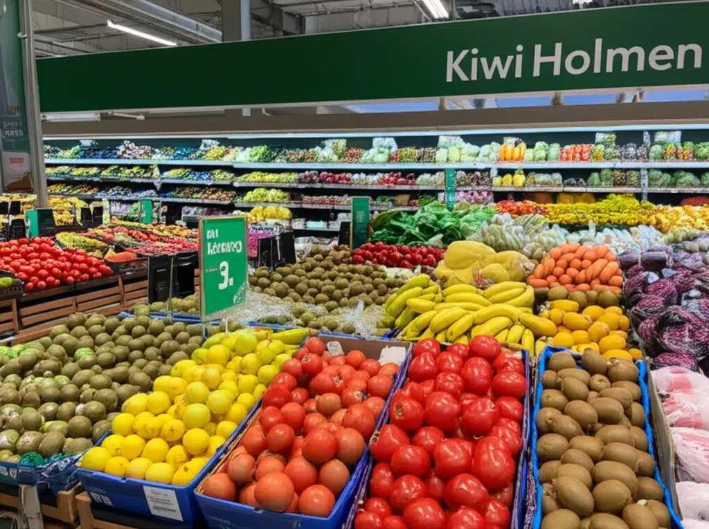 KIWI Holmen 1 KIWI Holmen: Nærbutikk med ferske varer og god service
