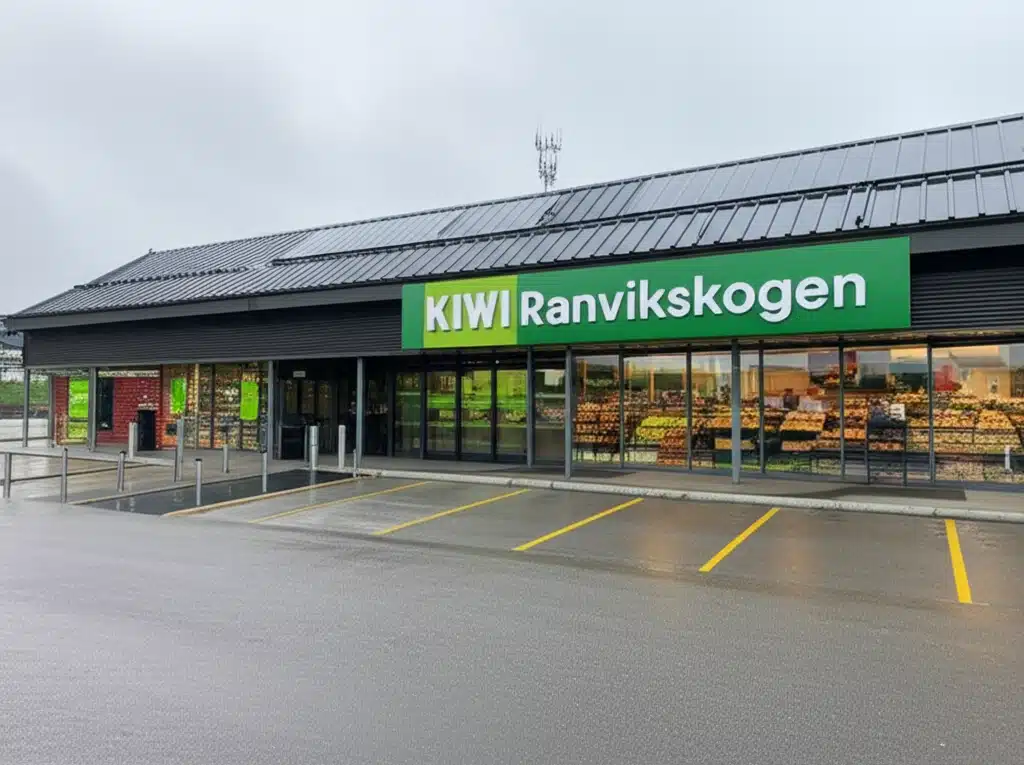 KIWI Ranvikskogen: Nærbutikk og dagligvarehandel i nærheten