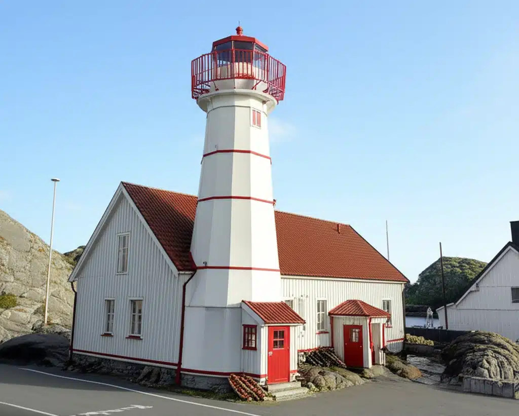 Kvitsøy fyr 1 Kvitsøy fyr: Ikonisk navigasjonsmerke i Rogaland, Norge