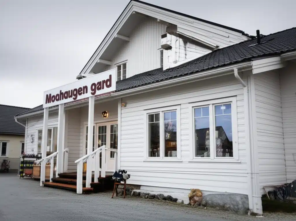 Moahaugen gard: Tradisjonell norsk gårdsarkitektur i vakker omgivelse