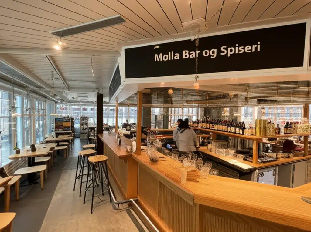 Mølla Bar og Spiseri 1 Mølla Bar og Spiseri: Utrolig mat og drikke i en unik atmosfære