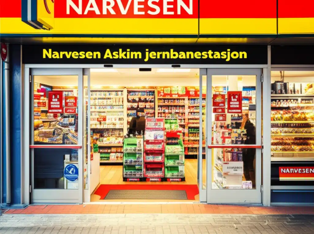 Narvesen Askim jernbanestasjon 1 Narvesen Askim jernbanestasjon: Kafe og matbutikk