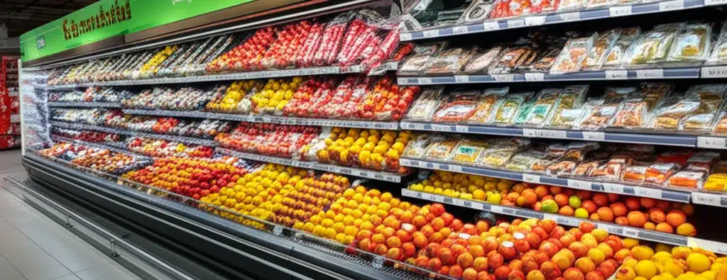 Supermarket i Norddal sentrum med dagligvarer og tilbud