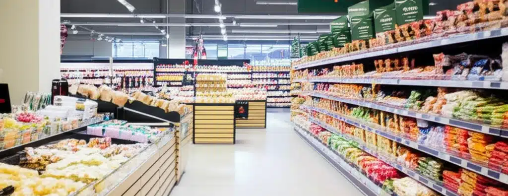 Supermarket og dagligvarehandel i Nordfjordeid sentrum