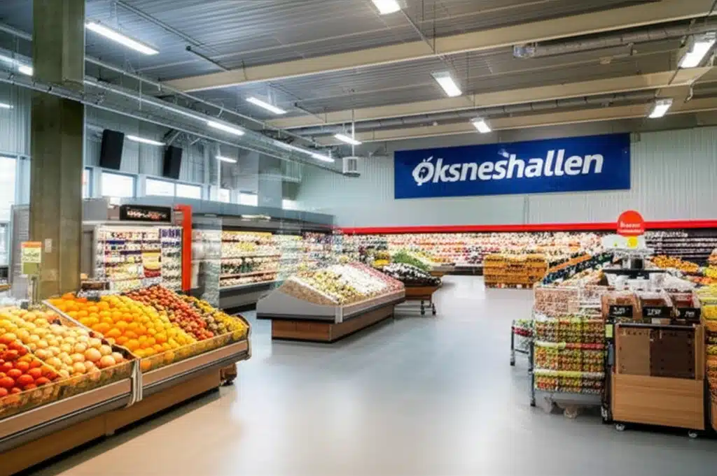 Øksneshallen: Innenansikt av den historiske bygningen i Øksnes