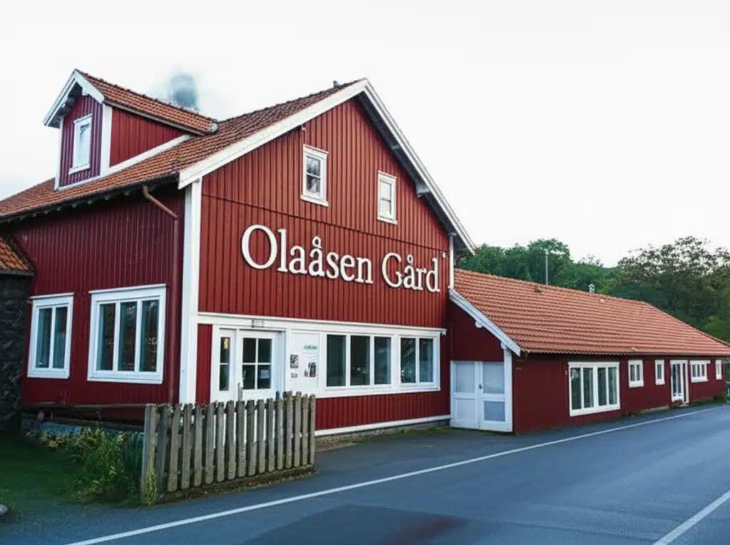 Olaåsen Gård 1 Olaåsen Gård: Historisk gårdsplass med tradisjonell arkitektur