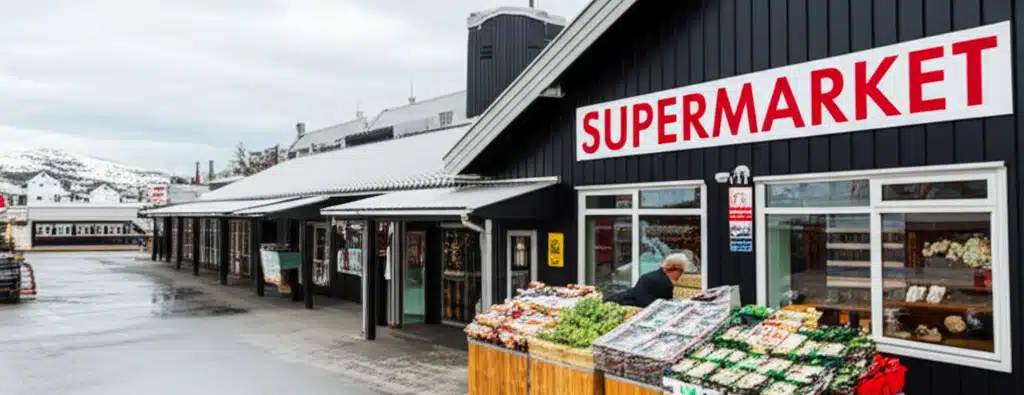 Supermarket i Olderdalen sentrum