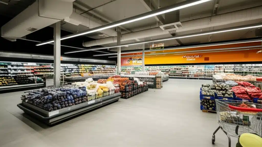 Osterøy senter 1 Osterøy senter: Utsikt over bygden, Norge