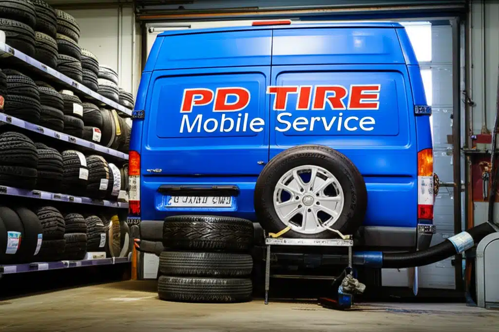 PD Tire Mobile Service 1 PD Dekk Mobil Service – Rask og Pålitelig Dekkskift På Stedet
