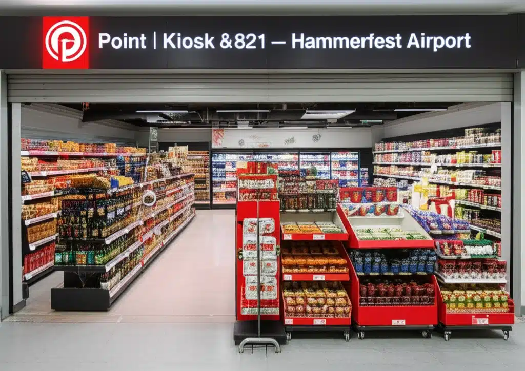 Point Kiosk Hammerfest Lufthavn – Næringsliv i Lufthavnmiljø