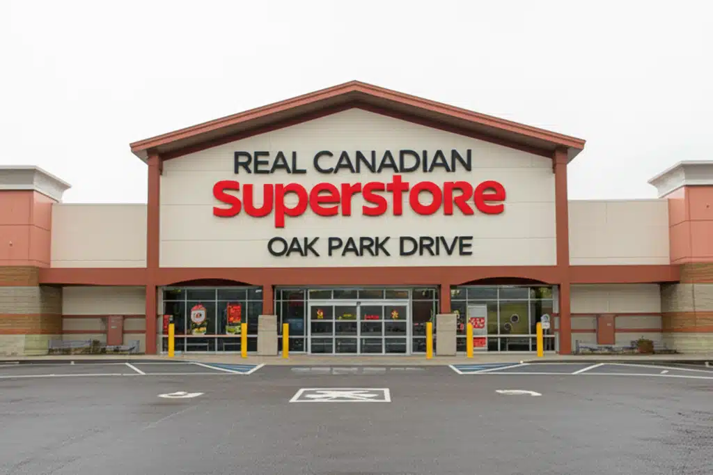 Real Canadian Superstore Oak Park Drive 1 Real Canadian Superstore Oak Park Drive - Nærbilde av butikken