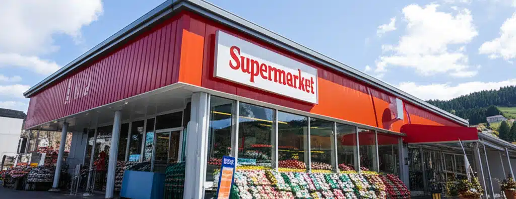 Supermarket og dagligvarehandel i Reinsvoll sentrum