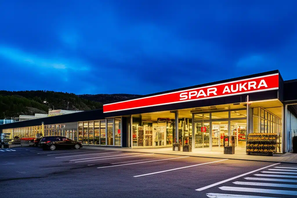 SPAR Aukra 1 SPAR Aukra: Matvarehandel og dagligvarebutikk i Aukra
