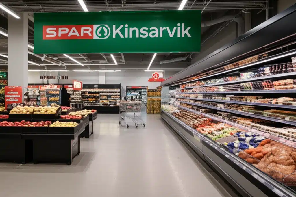 SPAR Kinsarvik 1 SPAR Kinsarvik: Matvarebutikk med utvalg og tilbud