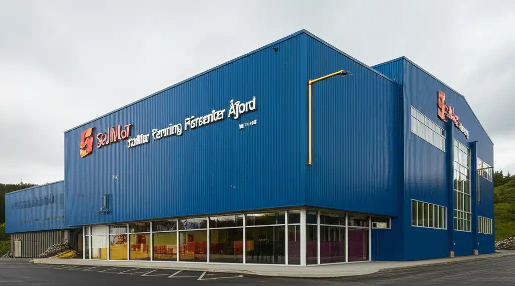 SalMar Farming Fôrsenter Åfjord 1 SalMar sin fôrsenter i Åfjord - Innovasjon i lakseoppdrett