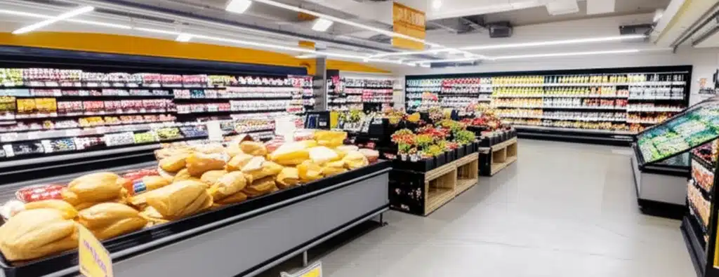 Supermarket og dagligvarebutikk i Sem sentrum
