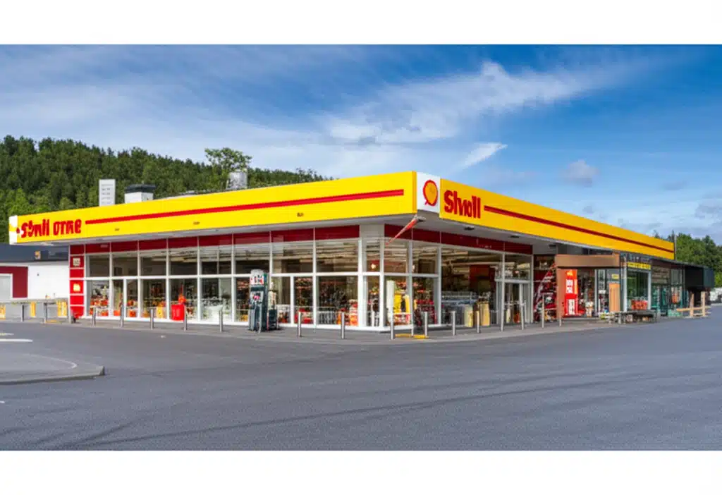 SHELL ETNE 1 Shell Etne: Olje og drivstoffstasjon i Etne, Norge