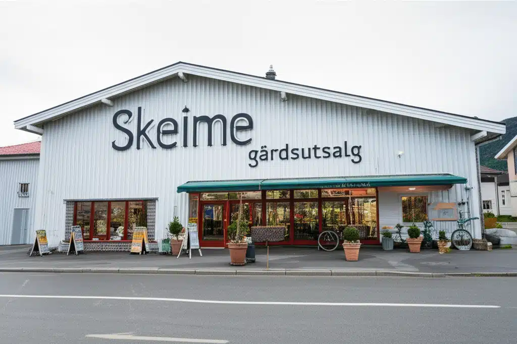 Skeime gårdsutsalg: Friske lokalprodusert varer direkte fra gården