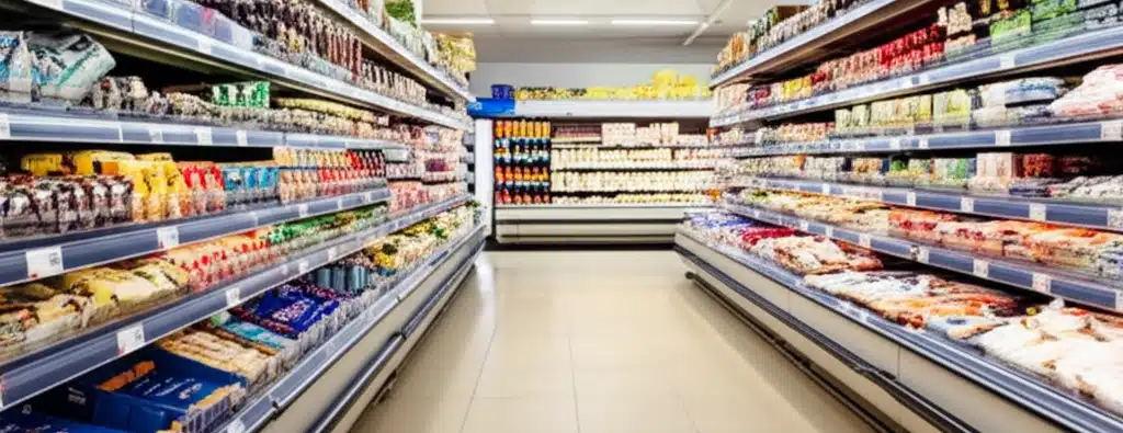 Supermarket i Karasjok sentrum med dagligvarer