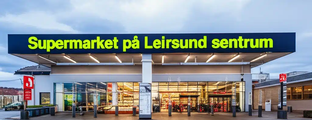 Supermarket på Leirsund sentrum